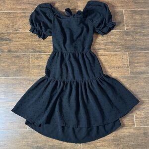 Elegant Black Midi Dress